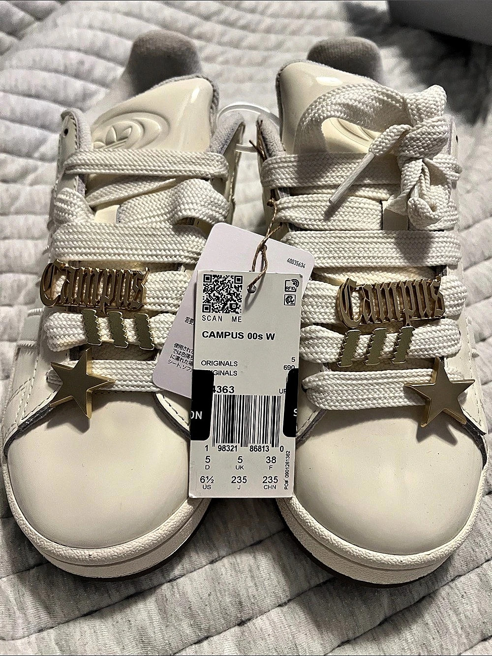 adidas Campus 00s W White Sneakers US 6.5 NWT